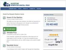 Tablet Screenshot of dumpsterrentalaustintx.org
